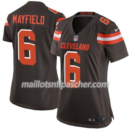 Maillot Cleveland Browns Baker Mayfield 6 Nike Brun - Femme Maillot Cleveland Browns Baker Mayfield 6 Nike Brun - Femme
